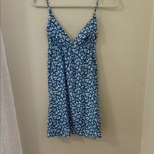 Princess Polly Blue and White Floral Dress